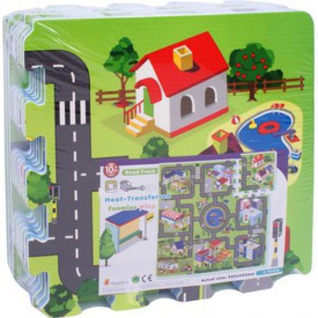 Veľké mesto penové 9-dielne puzzle - 30 x 30 cm - KP HRAČKA