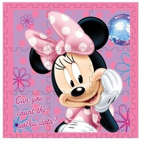 9 dielne kobercové puzzle hubka na myš Minnie - KP HRAČKA