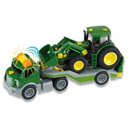 Klein pracovný stroj transportný príves s traktorom John Deere - KP HRAČKA