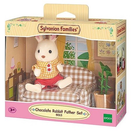 Sylvanian Families Nábytok Chocolate králikov tatko na pohovke - KP HRAČKA