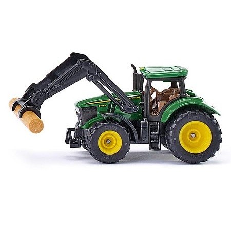 SIKU John Deere traktor s drapákom na guľatinu - KP HRAČKA