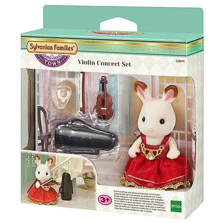 Sylvanian Families Mestský huslista čokoládový zajačik - KP HRAČKA